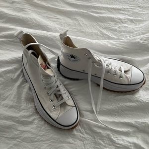 Run Star Hike Platform Converse white size 8